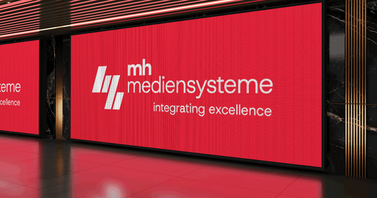 Banner LED+Logo mh-mediensysteme GmbH